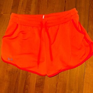 Under Armour Bright Orange Athletic Shorts